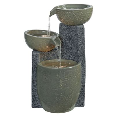 Bearsden Ceramic Fountain Modern Solar Water Feature