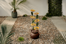 Sunflowers Modern Metal Water Feature