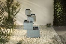 Cuboid Modern Metal Water Feature