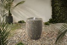 Camille Rustic Grey Traditional Solar Water Feature