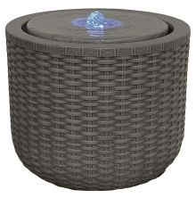 Rattan Bubbling Pot Modern Water Feature