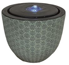 Jasmin Bubbling Pot Modern Solar Water Feature