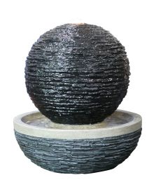 Erskine Slate Sphere Oriental Water Feature