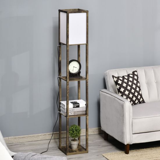 Better homes and gardens deals crossmill shelf floor lamp